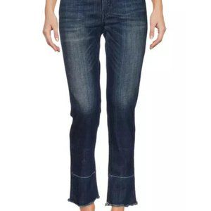 Blue Distressed Slim Straight Jeans Supreme Low Rise by Scotch and Soda Size 26